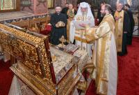 Racla cu moaștele Sfintei Maria Brâncoveanu, sfințită de Patriarhul României