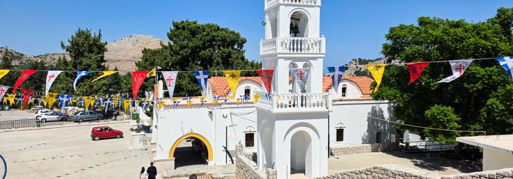 Mănăstirea „Panaghia Tsambika” (Kato) – Insula Rodos, Grecia