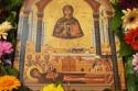 icoană cu minunea Sfintei Eufimia la Sinodul din Calcedon