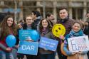 tineri la Marșul pentru viață