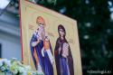 icoană cu Sfântul Spiridon și Sfânta Parascheva