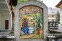 mozaic cu Iisus și samarineanca la fântână