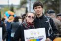 tineri la Marșul pentru viață
