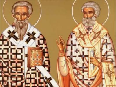 Troparul Sfântului Agatanghel (în limba greacă)