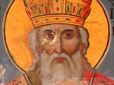 Troparul aducerii moaștelor Sfântului Sfințit Mucenic Ignatie Teoforul (în limba greacă)