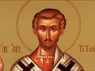 Troparul Sfântului Cuvios Tit, făcătorul de minuni (în limba greacă)