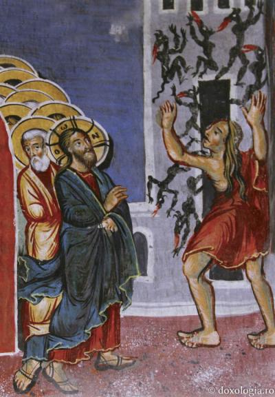 Hristos scoţând demonii din Maria Magdalena