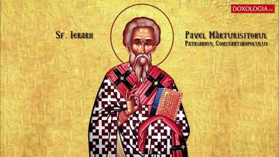 Troparul Sfântului Ierarh Pavel Mărturisitorul, Patriarhul Constantinopolului