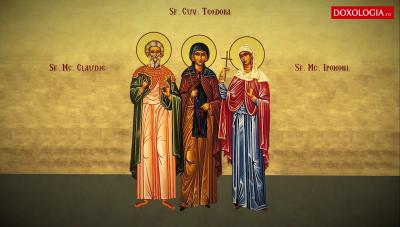 (Video) Troparul Sfinților Mucenici Claudie, Diodor, Victor, Victorin, Papia, Nichifor și Serapion (Video) Troparul Sfinților Mucenici Claudie, Diodor, Victor, Victorin, Papia, Nichifor și Serapion