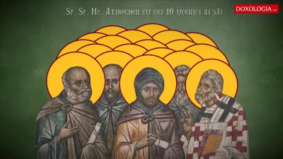 Sfântul Sfințit Mucenic Atinoghen cu cei 10 ucenici ai săi Troparul Sfântului Sfințit Mucenic Atinoghen