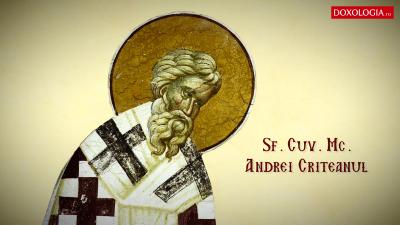 Troparul Sfântului Cuvios Mucenic Andrei Criteanul