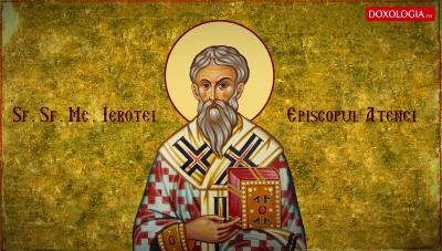 Troparul Sfântului Sfinţit Mucenic Ierotei, Episcopul Atenei