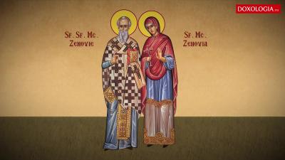 Troparul Sfântului Sfințit Mucenic Zenovie, Episcopul Ciliciei, și al Sfintei Mucenițe Zenovia, sora sa