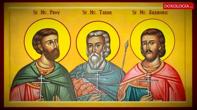 Troparul Sfinților Mucenici Tarah, Andronic și Prov