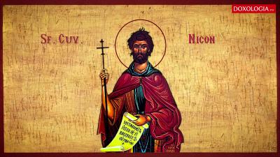 Troparul Sfântului Cuvios Nicon