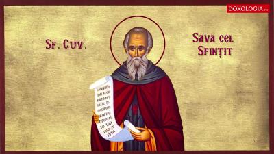 Troparul Sfântului Cuvios Sava cel Sfințit