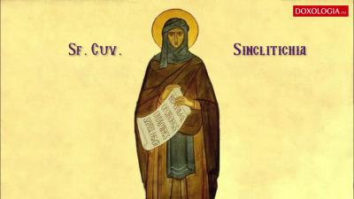 Troparul Sfintei Cuvioase Sinclitichia