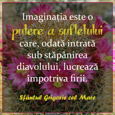 Imaginația este o putere a sufletului care, odată intrată sub stăpânirea diavolului, lucrează împotriva firii