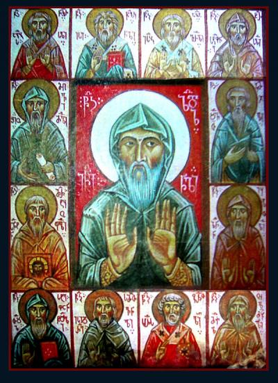 Sfântul Cuvios Ioan Zedazneli, dimpreună cu 12 ucenici