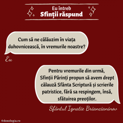 Cum să ne călăuzim în viața duhovnicească, în vremurile noastre?