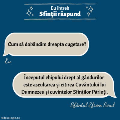 Cum să dobândim dreapta cugetare?