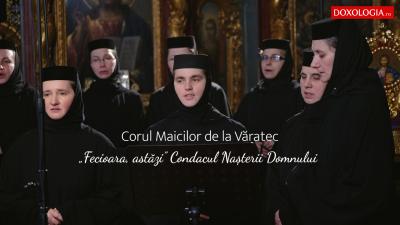 (Video) Corul maicilor de la Mănăstirea Văratec – „Fecioara, astăzi” (Condacul Nașterii Domnului)