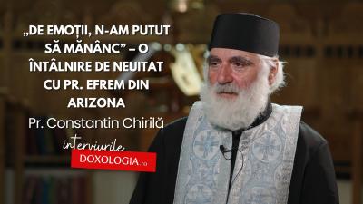 (Video) „De emoții, n-am putut să mănânc” – o întâlnire de neuitat cu Pr. Efrem din Arizona