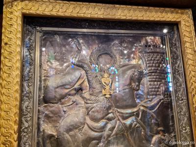 Icoana făcătoare de minuni a Sfântului Mare Mucenic Gheorghe din biserica ortodoxă greacă din Cairo
