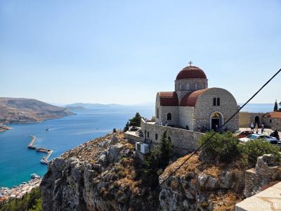 Frumusețea Mănăstirii „Sfântul Cuvios Sava cel Nou” din Kalymnos
