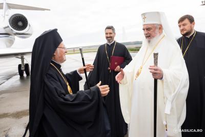 Patriarhul Ecumenic Bartolomeu I a sosit în România
