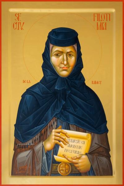 Sfânta Cuvioasă Filotimia de la Râmeț, mama Sfântului Cuvios Dometie cel Milostiv