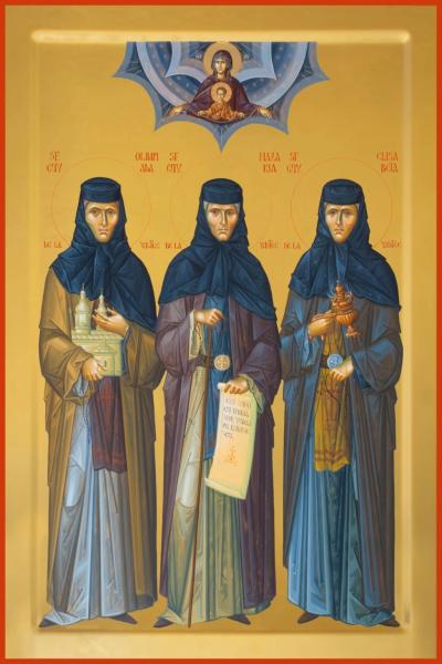 Sfintele Cuvioase Olimpiada, Nazaria și Elisabeta de la Văratec