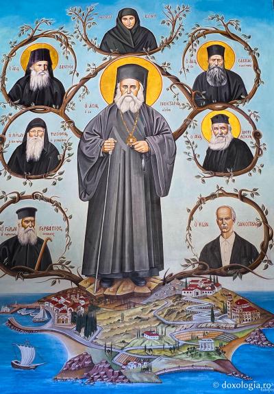 Sfântul Ierarh Nectarie cu ucenicii
