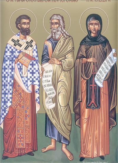 Sfântul Proroc Ieremia, Sfânta Cuvioasă Isidora și Sfântul Ierarh Panaret
