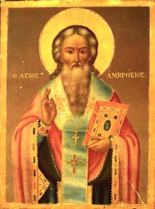 Sfântul Ierarh Ambrozie, Episcopul Mediolanului