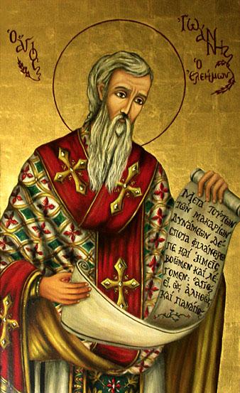 Sfântul Ierarh Ioan cel Milostiv, Patriarhul Alexandriei