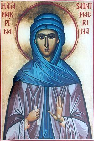 Sfânta Cuvioasă Macrina, sora Sfântului Vasile cel Mare