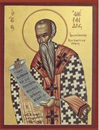 Sfântul Ierarh Alexandru, Patriarhul Constantinopolului
