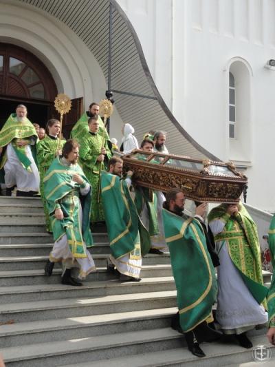 Procesiune cu Moaștele Sfântului Kukşa din Odessa
