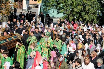 Procesiune cu Moaștele Sfântului Kukşa din Odessa