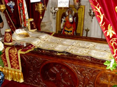 Moaștele Noului Sfinţit Mucenic Filumen