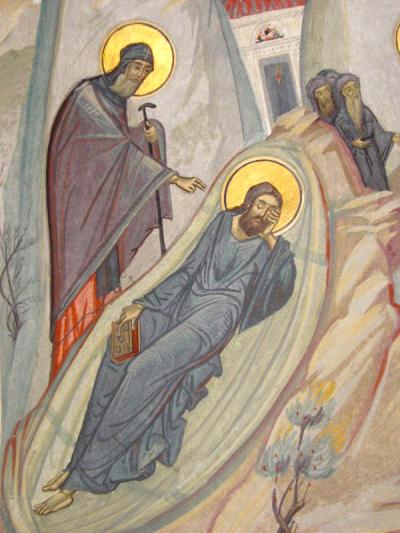 Sfântului Nicodim i s-a arătat în vis Sfântul Antonie cel Mare