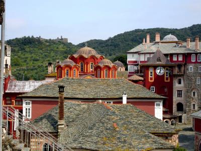 Mănăstirea Vatoped, Sfântul Munte Athos, Grecia Mănăstirea Vatoped, Sfântul Munte Athos, Grecia
