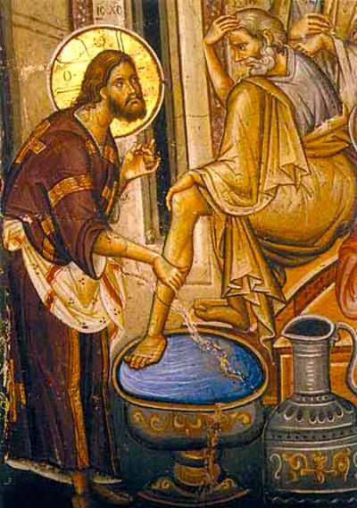 Sfânta și Marea Joi - Spălarea picioarelor