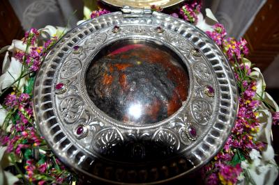 Moaștele Sfintei Mari Mucenițe Irina, aflate în Patras, Grecia Moaștele Sfintei Mari Mucenițe Irina