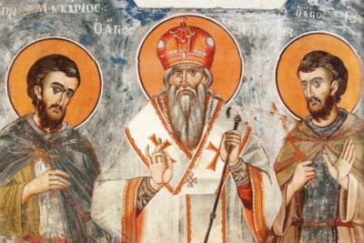 Sfântul Nifon al Constantinopolului şi ucenicii săi, Macarie şi Ioasaf 