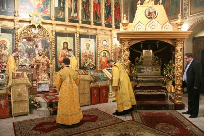 Părticele din moaştele Sfântului Grigorie Taumaturgul se găsesc în biserica închinată acestuia, din oraşul Moscova, Rusia Moaştele Sfântului Ierarh Grigorie Taumaturgul, Episcopul Neocezareii Pontului