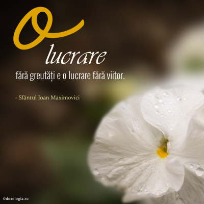 O lucrare fără greutăți e o lucrare fără viitor!