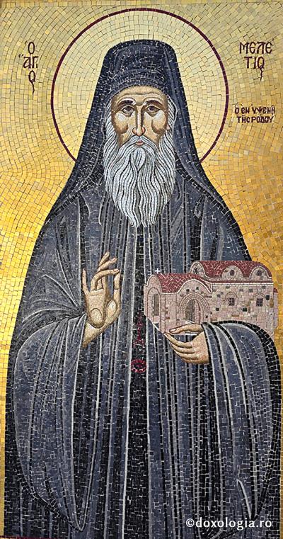 Sfântul Cuvios Meletie din Lardos, ctitorul Mănăstirii „Panaghia Ypseni” din Rodos